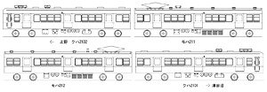 1/80(HO) Keisei Type KUHA2100 / Type MOHA210 Late Type Four Car Formation Kit (4-Car Unassembled Kit) (Model Train)