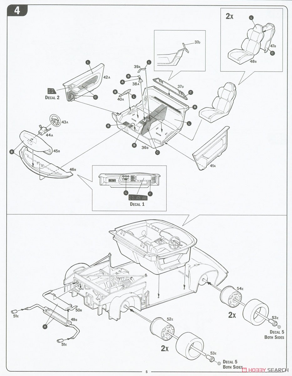 Jaguar XJ220 (w/Japanese Manual) (Model Car) Assembly guide(Eng)3