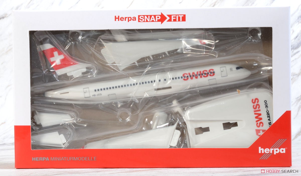 (Snap) A220-300 スイスインターナショナル航空 HB-JCQ (完成品飛行機) パッケージ1