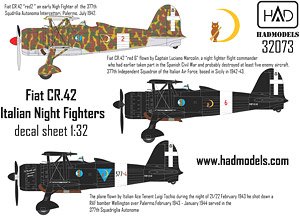 CR.42 Italian Night Fighters Decal Sheet (Decal)