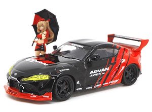 Pandem Gr Supra Advan Livery & Race Queen Set (Diecast Car)