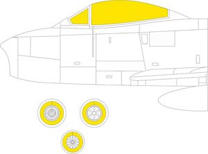 Masking Sheet for Sabre F.4 (for Airfix) (Plastic model)