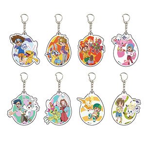 Acrylic Key Ring [Digimon Adventure:] 01 Easter Ver. Box (Especially Illustrated) (Set of 8) (Anime Toy)