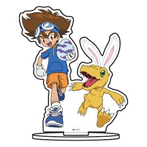 Chara Acrylic Figure [Digimon Adventure:] 01 Taichi Yagami & Agumon Easter Ver. (Especially Illustrated) (Anime Toy)