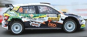 Skoda Fabia R5 EVO 2019 Rally Condroz #18 C.De Cecco / J Humblet w/Night Light (Diecast Car)