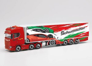 (HO) スカニア CS 20 ハイルーフ 6x2冷蔵セミトレーラー `Schumacher Wurselen` (鉄道模型)