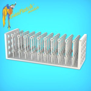 Resin Turnbuckles Type A (50 Pieces) (Plastic model)