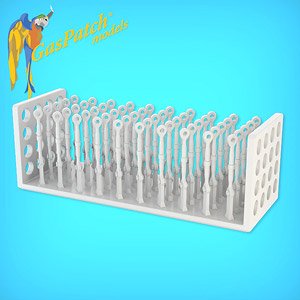 Resin Turnbuckles Type B (50 Pieces) (Plastic model)