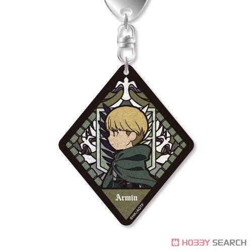 Vetcolo Attack on Titan Glitter Acrylic Key Ring 03. Armin Arlert (Anime Toy) Item picture1