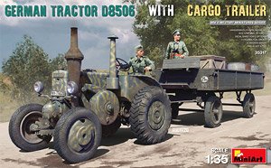 German Tractor D8506 with Cargo Trailer (Plastic model)