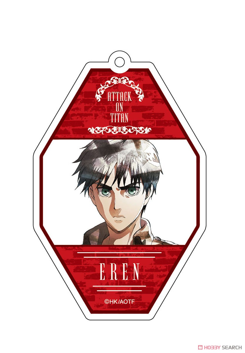 [Attack on Titan] Acrylic Key Ring Eren Art-Pic (Anime Toy) Item picture1