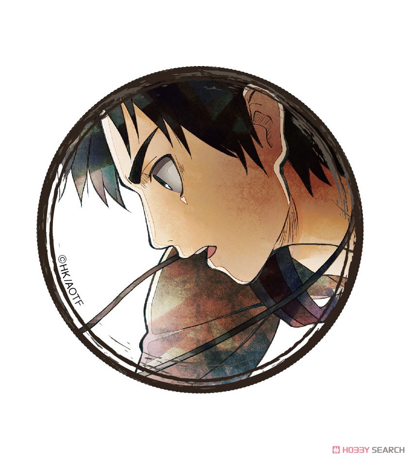 [Attack on Titan] Character Badge Collection Eren Art-Pic (Set of 8) (Anime Toy) 商品画像1