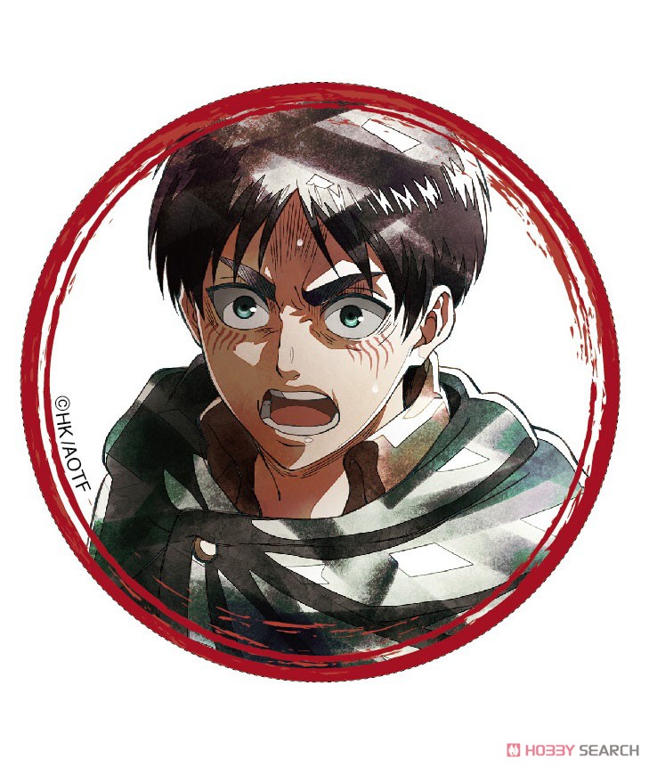 [Attack on Titan] Character Badge Collection Eren Art-Pic (Set of 8) (Anime Toy) 商品画像4