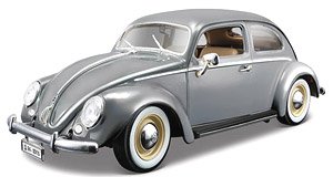 VW Beetle 1955 (Gray) (Diecast Car)