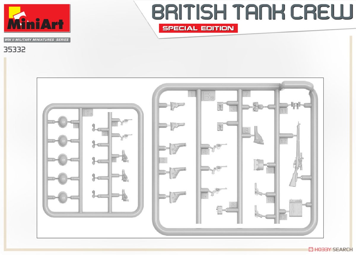 イギリス 戦車乗組員 5体入 特別版 (武器・装備品付) (プラモデル) その他の画像2