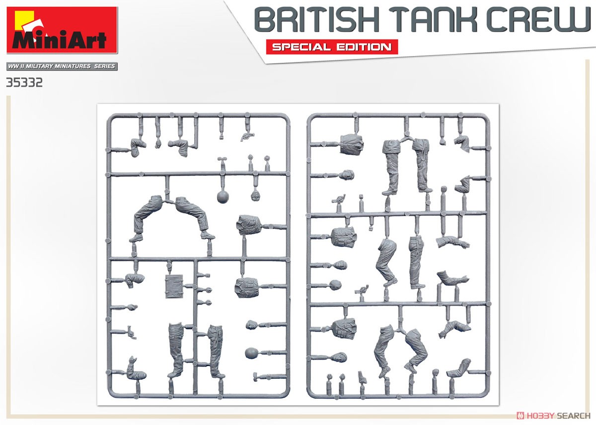 イギリス 戦車乗組員 5体入 特別版 (武器・装備品付) (プラモデル) その他の画像3