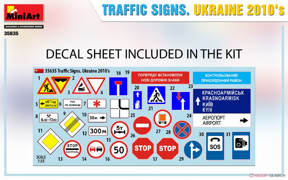 Traffic Signs. Ukraine 2010`s (Plastic model) Other picture1
