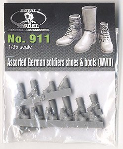WWII 独 ドイツ軍歩兵用軍靴&軍用ブーツセット (プラモデル)