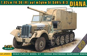 7,62cm FK.36 (R) auf mZgkw 5t `Diana` SdKfz.6/3 (Plastic model)