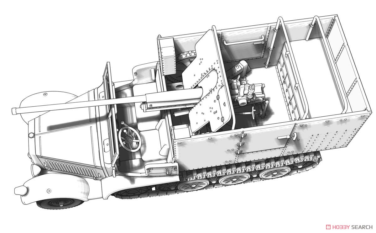 Sd.Kfz 6/3 ダイアナ w/7.62cm FK.36(R)野砲 (プラモデル) その他の画像9