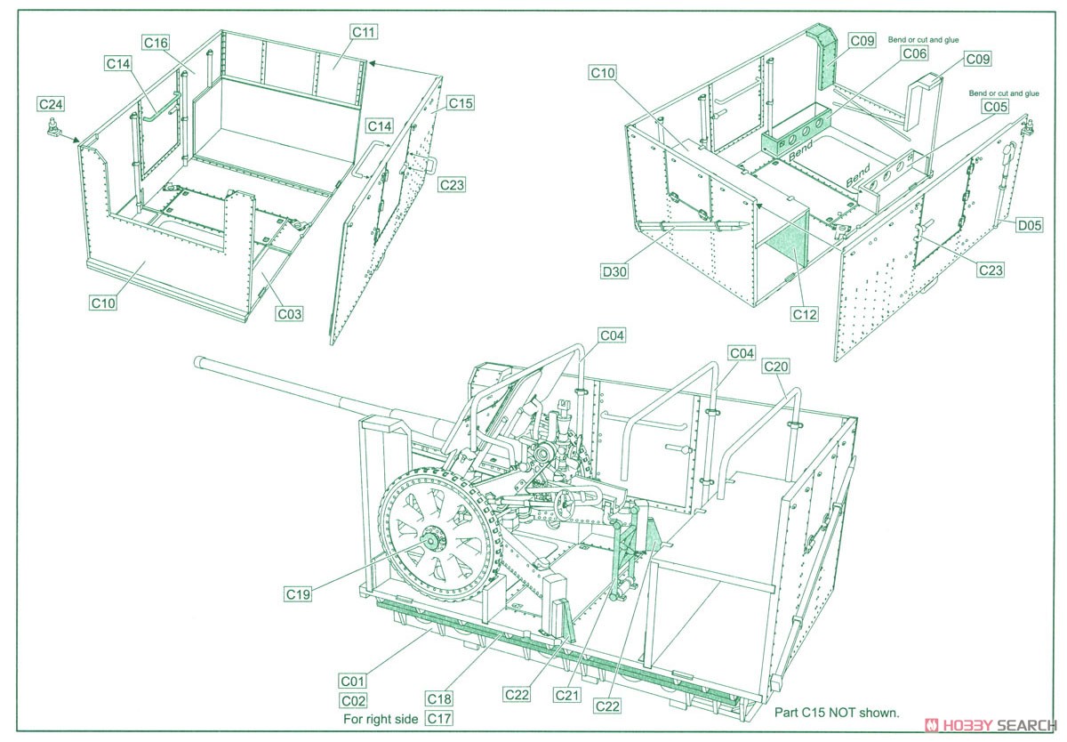 Sd.Kfz 6/3 ダイアナ w/7.62cm FK.36(R)野砲 (プラモデル) 設計図3