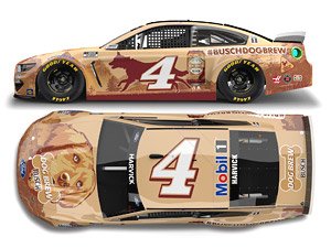 `ケビン・ハービック` #4 ブッシュドックブリュー フォード マスタング NASCAR 2021 (ミニカー)