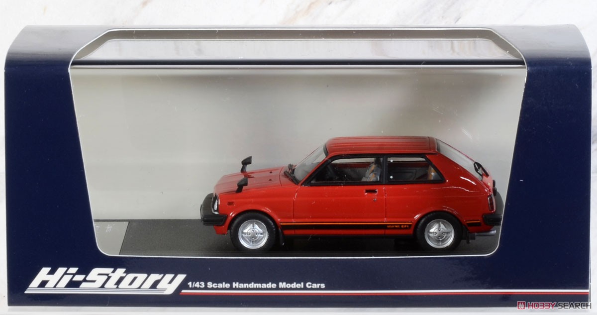 Toyota Starlet Si (1982) ラブリーレッド (ミニカー) パッケージ1