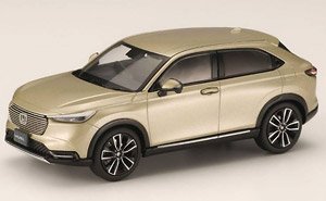 ホンダ ヴェゼル (2021) サンドカーキ・パール (ミニカー)