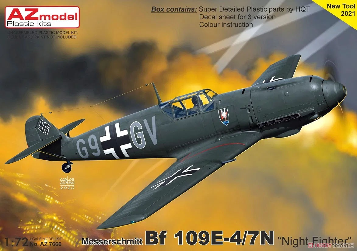 Bf109E-4/7N 「夜間戦闘機」 (プラモデル) パッケージ1