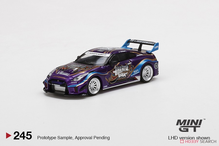 LB-Silhouette Works GT Nissan 35GT-RR Ver.1 `Purple Metallic` (LHD) (Diecast Car) Item picture1