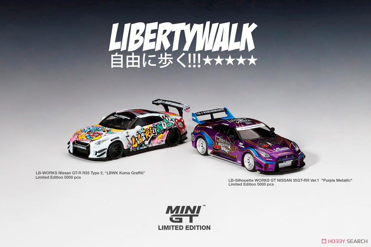 LB-Silhouette Works GT Nissan 35GT-RR Ver.1 `Purple Metallic` (LHD) (Diecast Car) Other picture1