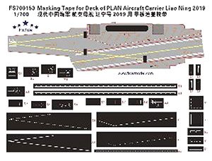 Masking Tape for Deck of PLAN Aircraft Carrier Liao Ning 2019 (Plastic model)