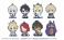 Fate/Grand Order - Divine Realm of the Round Table: Camelot Sitting Rubber Stand (Set of 8) (Anime Toy) 商品画像1 Thumbnail