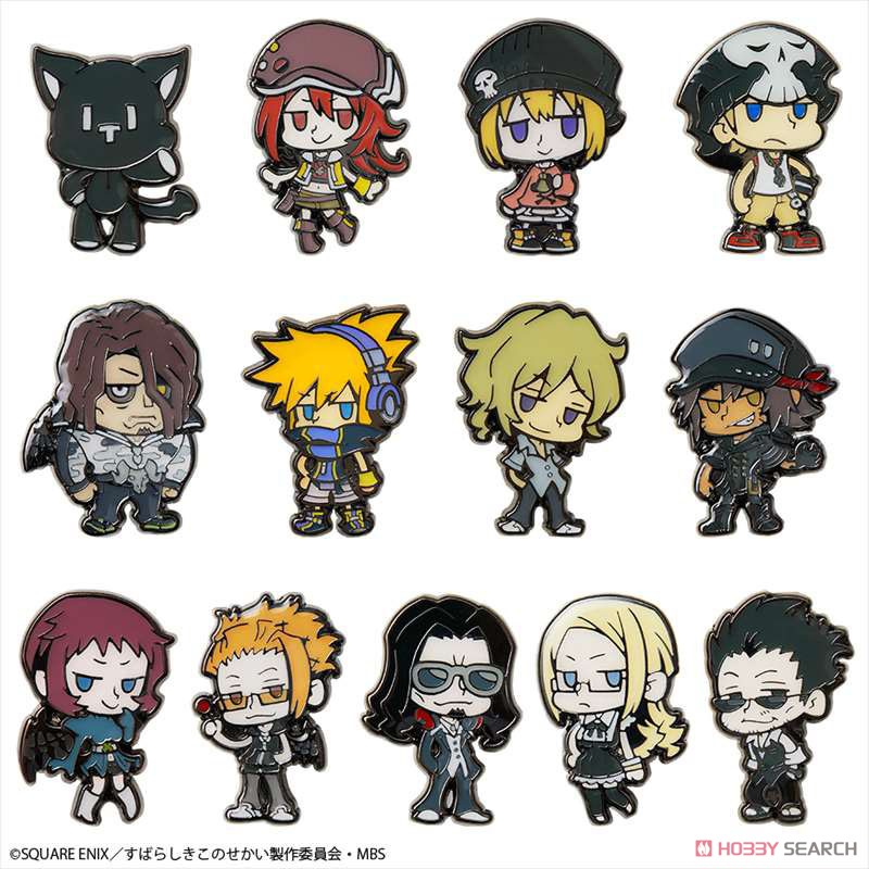 The World Ends with You: The Animation Metal Pin Badge Collection (Set of 13) (Anime Toy) Item picture15