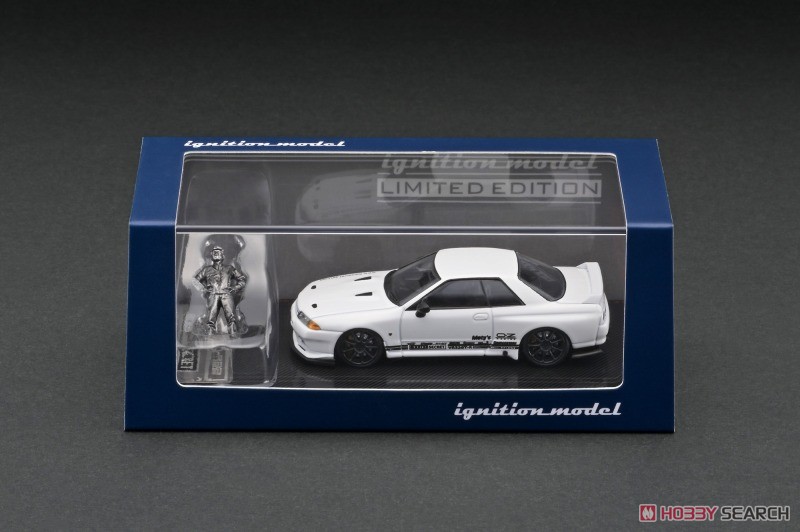 Top Secret GT-R (VR32) White with Mr.Nagata Metal Figure (Diecast Car) Package1