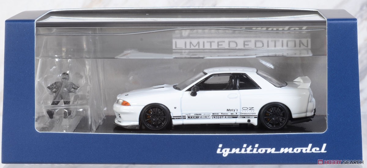 Top Secret GT-R (VR32) White with Mr.Nagata Metal Figure (Diecast Car) Package2
