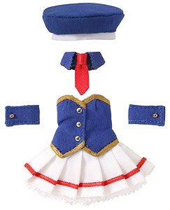 Military Costume Set (Blue x White) (Fashion Doll)
