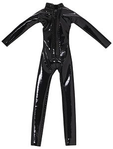 Catsuit (Enamel Black) (Fashion Doll)