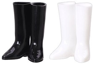 Custom Boots Set II (Black and White) (Fashion Doll)