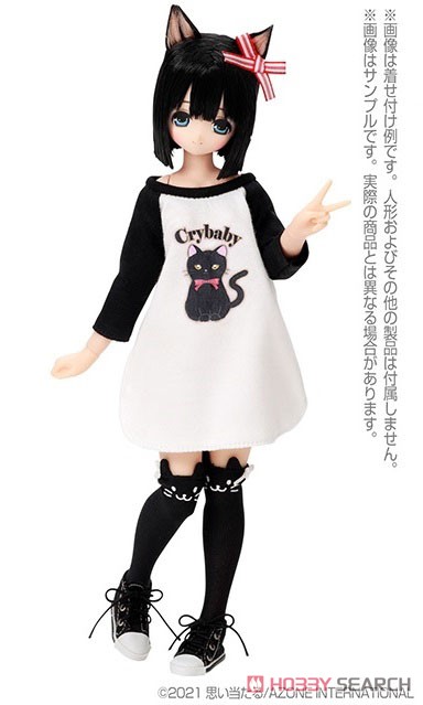 PNS Fluffy Animal Lagran Dress (Black x White) (Fashion Doll) Other picture1