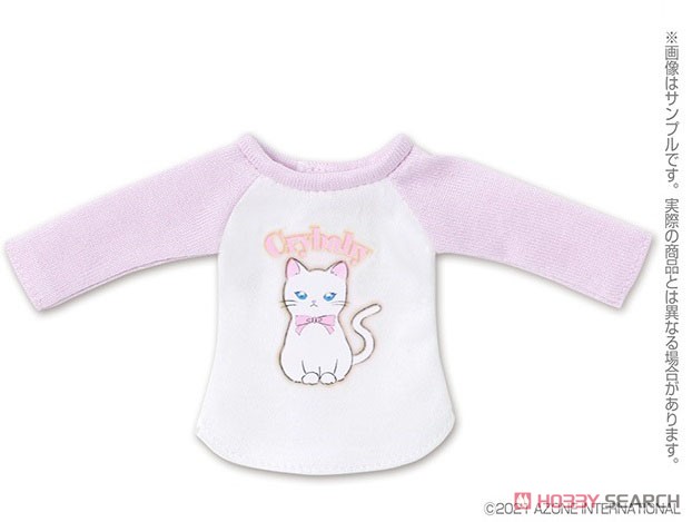 PNS Fluffy Animal Lagran T-shirt (Lavender x White) (Fashion Doll) Item picture1