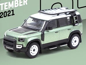Land Rover Defender 110 Green Metallic (Diecast Car)