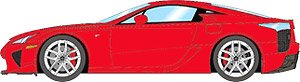 Lexus LFA 2010 Red (Diecast Car)