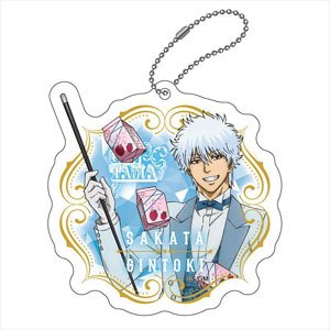 Gin Tama Magician Art Acrylic Key Ring Gintoki Sakata (Anime Toy)