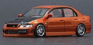 三菱 ランサー Evo.VII カスタムオレンジ JDM RHD (ミニカー)