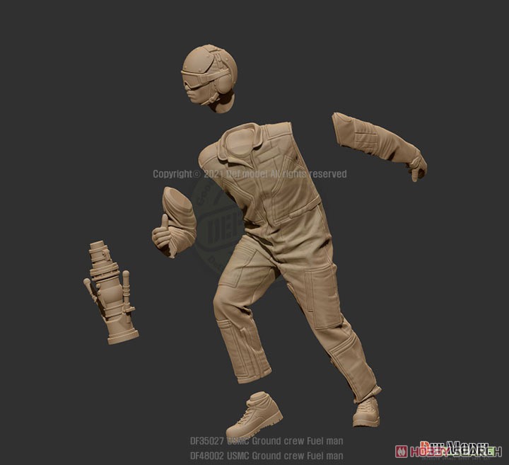 Modern USMC Ground Crew - Fuel Man (Plastic model) その他の画像2
