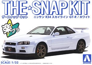 Nissan R34 Skyline GT-R (White) (Model Car)
