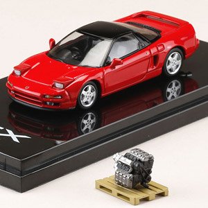 ホンダ NSX (NA1) 1990 エンジンディスプレイモデル付 フォーミュラーレッド (ミニカー)