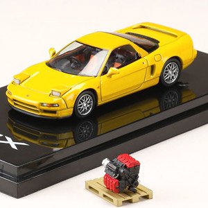 ホンダ NSX (NA2) Type S ZERO エンジンディスプレイモデル付 インディイエローパール (ミニカー)