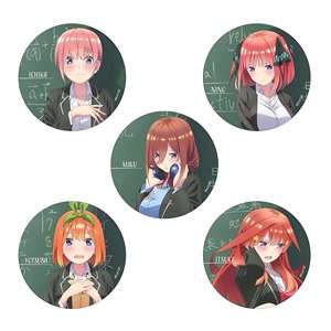 The Quintessential Quintuplets Season 2 [Especially Illustrated] Can Badge (School Uniform) (Set of 5) (Anime Toy)